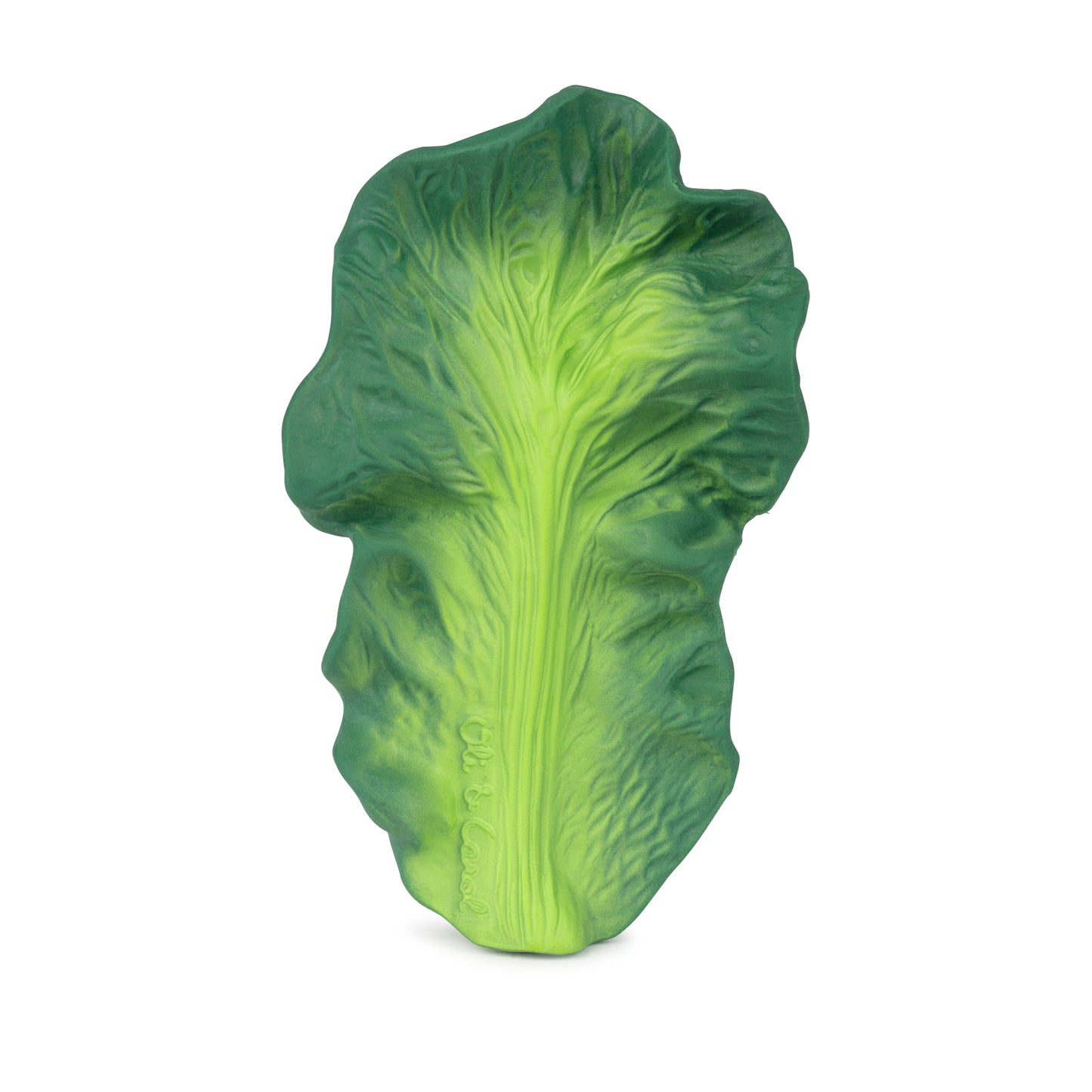 Kendall the Kale natural rubber baby teether by Oli & Carol