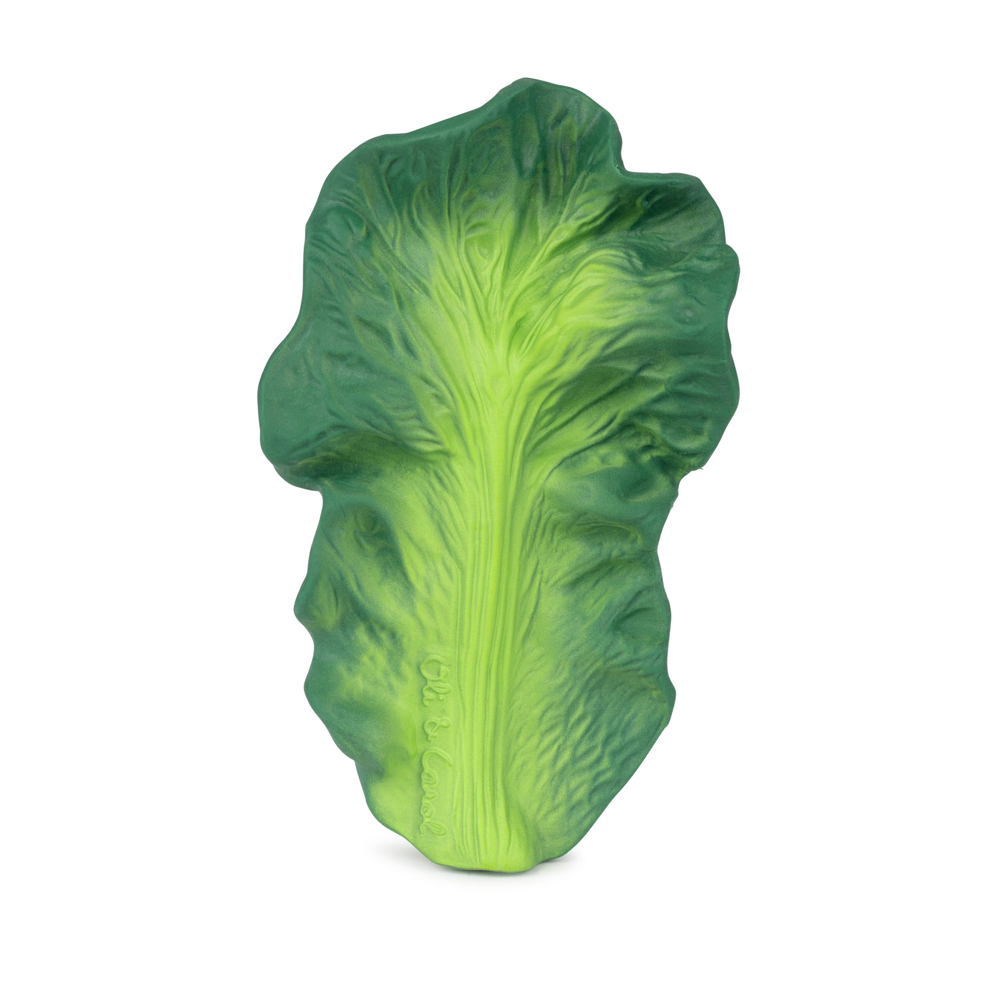 Kendall the Kale natural rubber baby teether by Oli & Carol